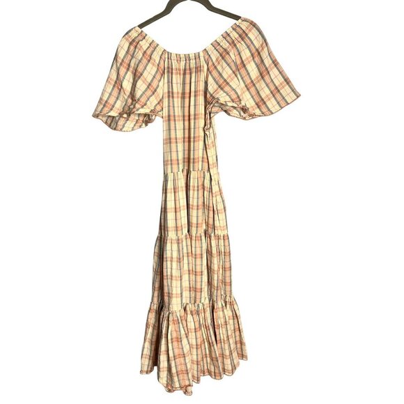 The Great. The Iris Dress in Washed Rose Plaid Size 0 XS Midi - Picture 6 of 6